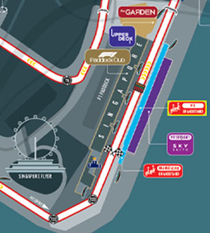 Ticket Pit 1 for Singapore GP Formula 1