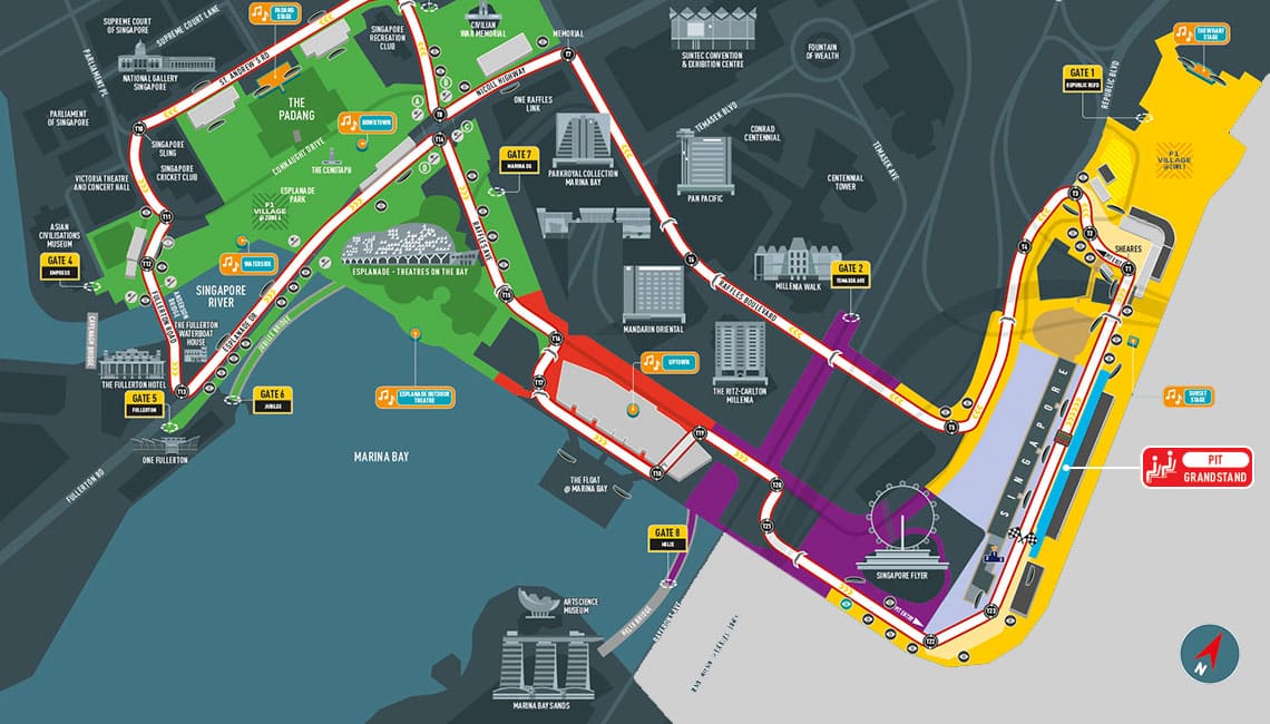 Formula 1 Singapore Grand Prix - Pit Grandstand