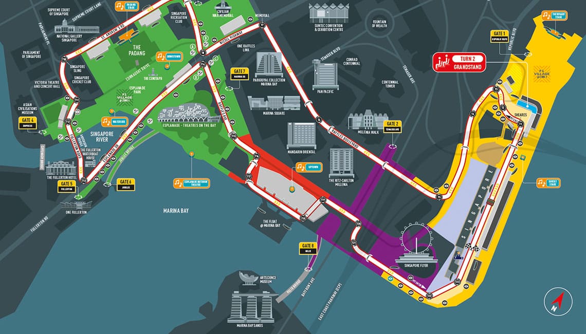 Formula 1 Singapore Grand Prix - Turn 2 Grandstand