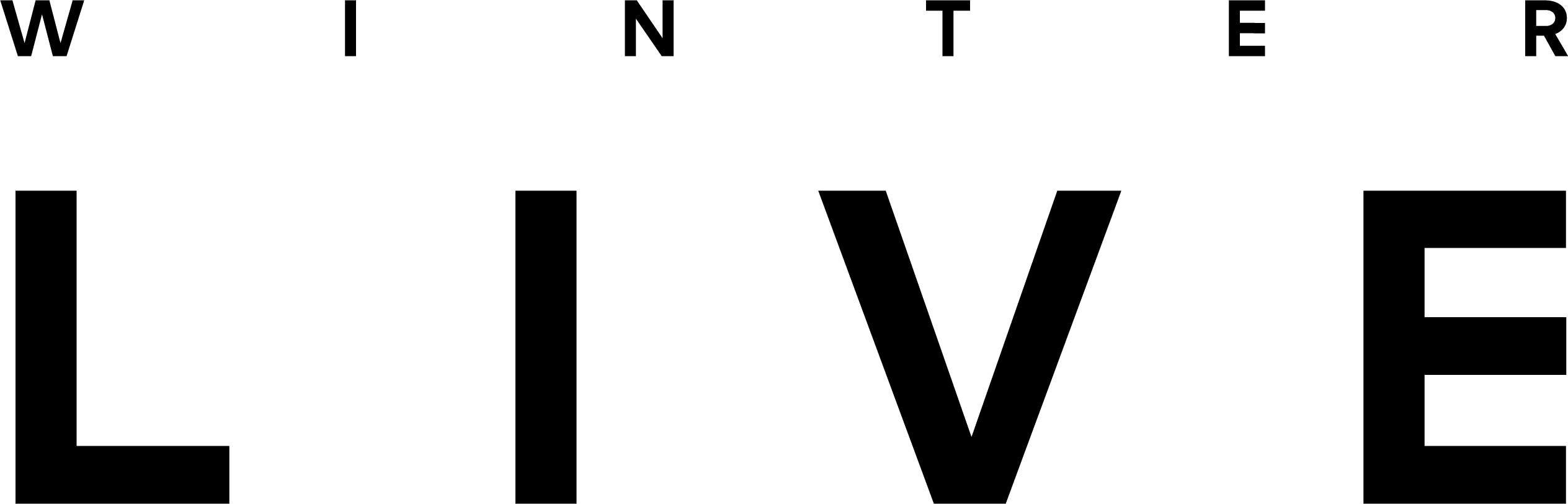 Winter live logo in black