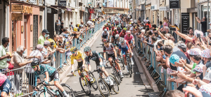 Tour De France Cycling Trip busy street